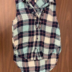 Girls Sleeveless Button Down Size XL (14/16)